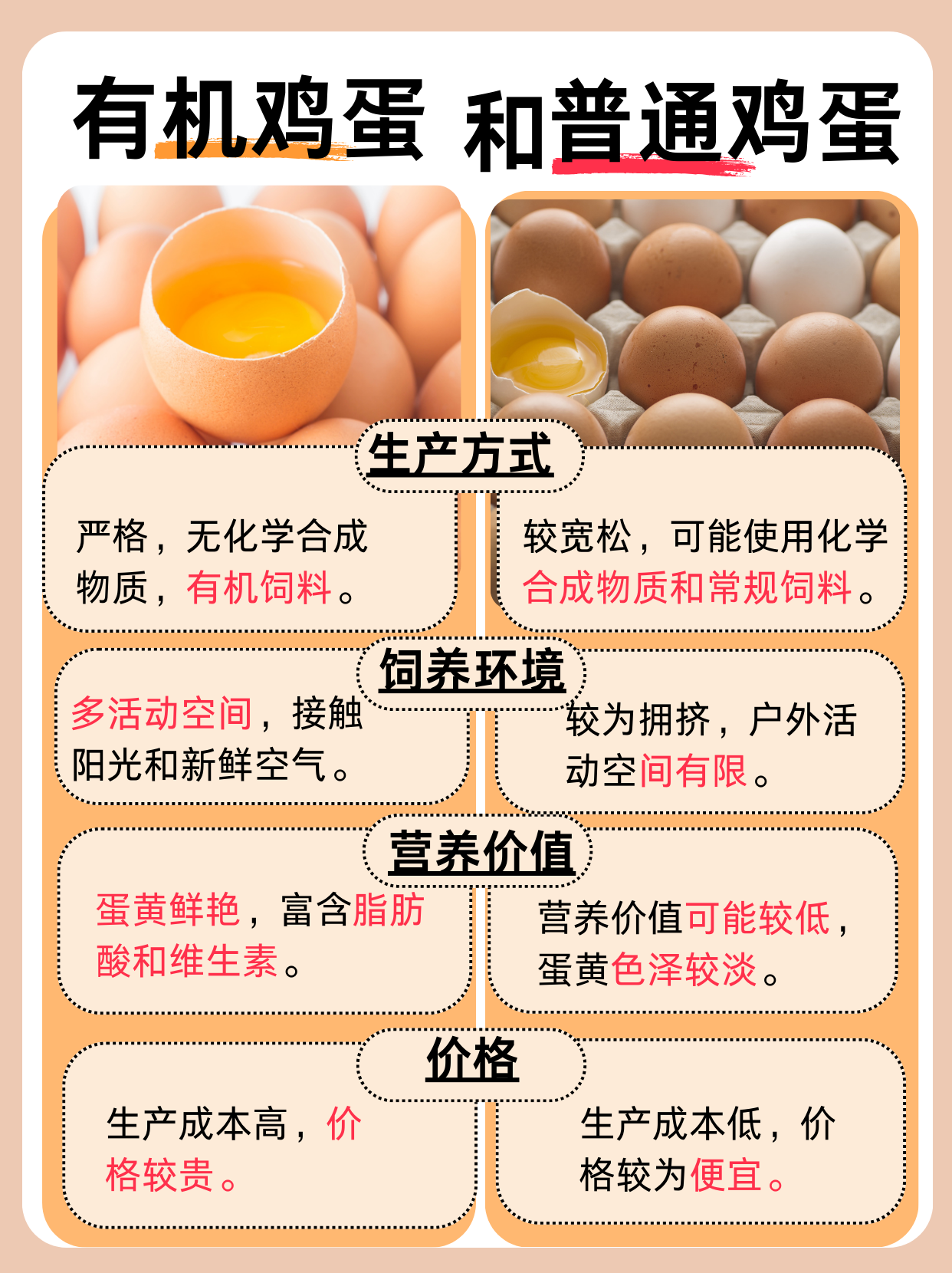 有机鸡蛋和普通鸡蛋有什么区别 有机鸡蛋和生态鸡蛋的区别在哪里