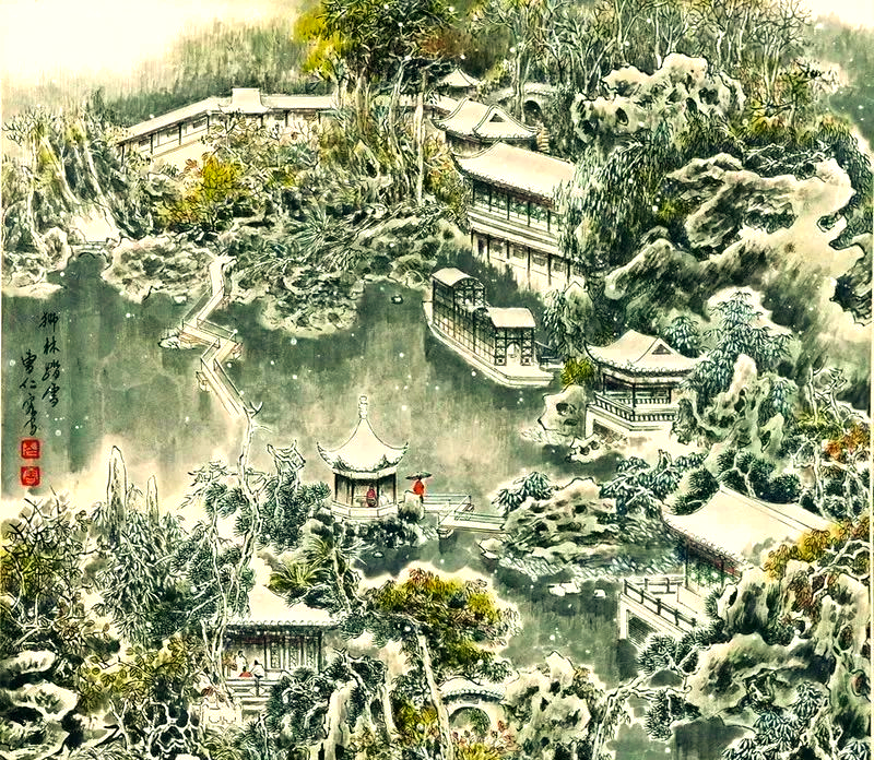 中国园林与山水画异同 立体山水画为何称为姊妹艺术