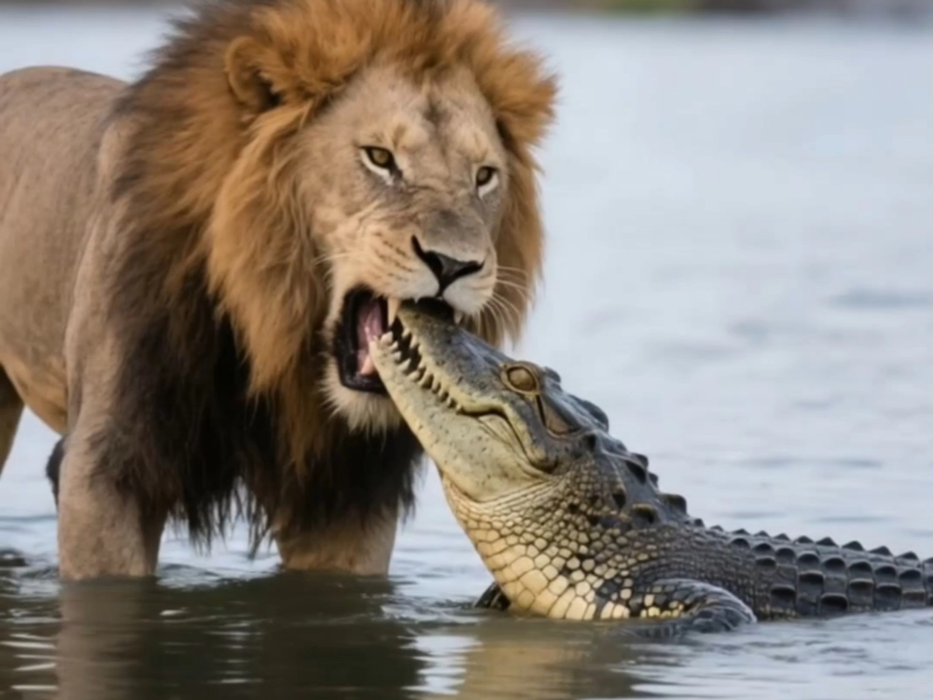 狮子老虎谁更厉害 鳄鱼遇上它们谁能赢