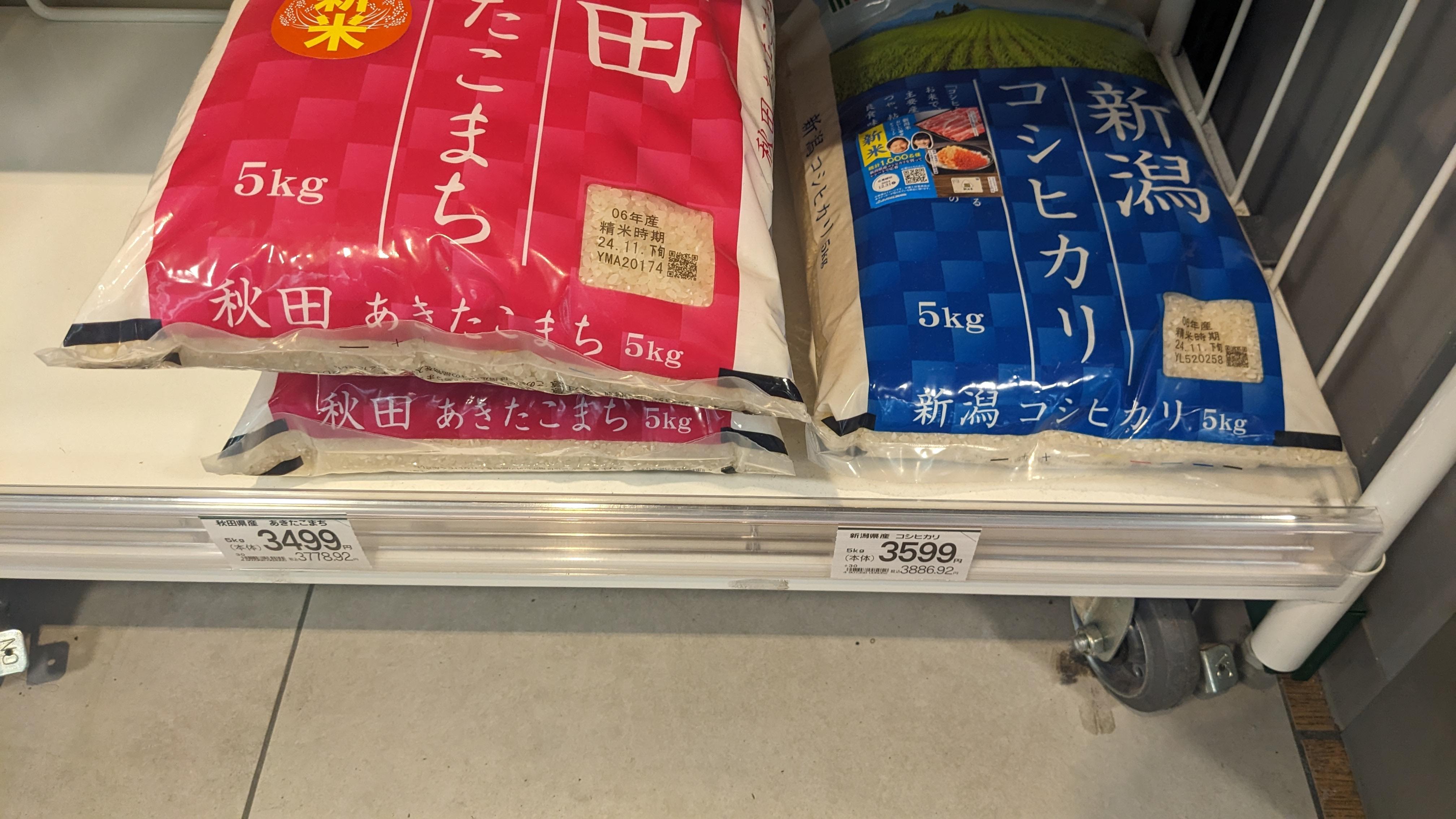 大米的价格