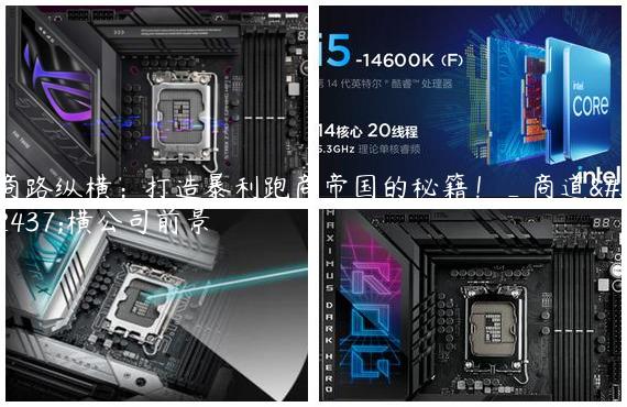 商路纵横：打造暴利跑商帝国的秘籍！_商道纵横公司前景