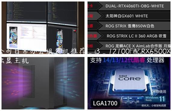 公司日常办公组装机推荐_i3_12100F配RX6500XT独显主机